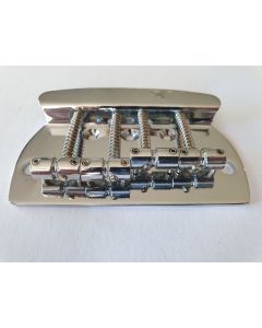 4 string 2 point hardtail bass guitar bridge chrome 19mm