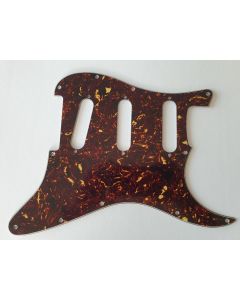 Stratocaster pickguard 4ply brown tortoise no pot/switch holes