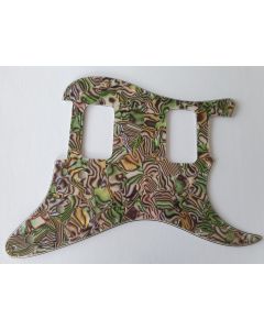Stratocaster HH humbucker pickguard 4ply abalone fits Fender