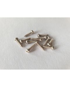 (12) machine head tuner mounting screws chrome set