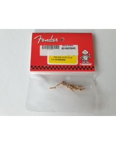 (12) Fender tuner/string tree screws gold 001-8823-049 