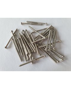 Set of 40 P90 Soap bar and bass pickup mounting screws chrome