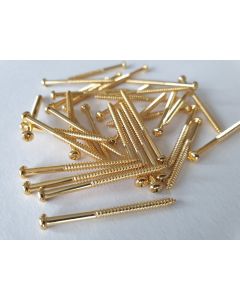 Set of 40 P90 Soap bar and bass pickup mounting screws gold