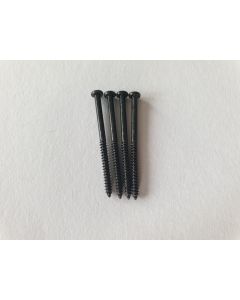 (4) P90 Soap bar / Jazzmaster and bass pickup mounting screws black