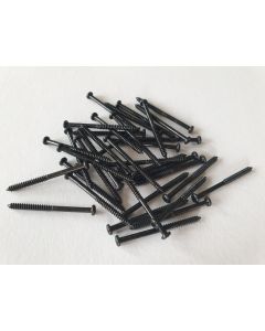 Set of 40 P90 Soap bar and bass pickup mounting screws black