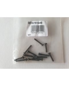 (12) Fender Genuine screws M 4-40 X 5/8 black 001-8791-049