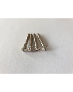 (4) Fender slotted '52 bridge screws chrome 001-8371-049