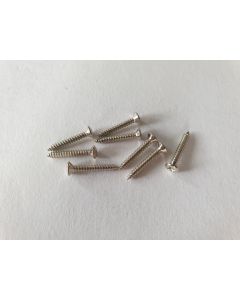 8x Guitar humbucker mounting ring screws chrome