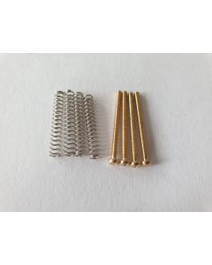 (4) Humbucker mounting screws gold + springs USA
