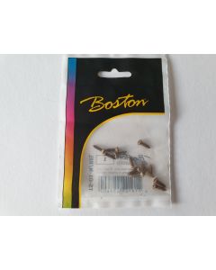 (12) Boston Master Relic pickguard screws chrome TS-01-N/REL