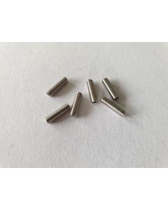 (6) Guitar metric M3 saddle bridge height screws 10mm length