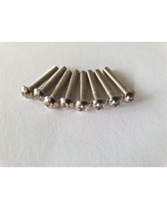 (8) pickup & switch height mounting screws chrome Fender