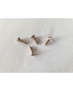 (4) Guitar and bass Jack plate mounting screws chrome