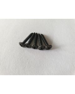 (5) Telecaster bass guitar bridge mounting screws black