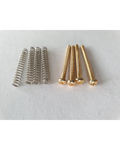 Humbucker metric mounting screws & springs set gold