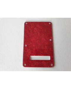 Stratocaster standard back plate 4ply red pearl fits fender