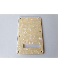 Stratocaster standard back plate 4ply Ivory pearl fits fender