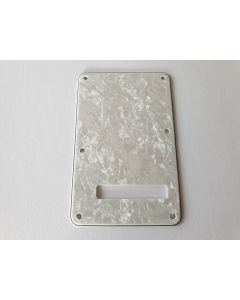 Stratocaster standard back plate 4ply pearl white fits fender