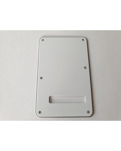 Stratocaster standard back plate 3ply white fits fender