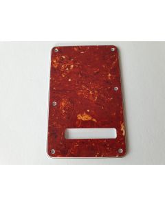 Stratocaster standard back plate 4ply red tortoise fits fender