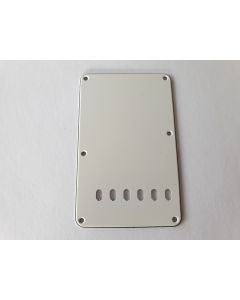 Stratocaster vintage back plate 3ply parchment fits fender