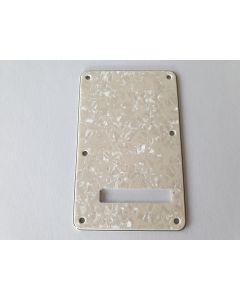 Stratocaster standard back plate 4ply cream pearl fits fender