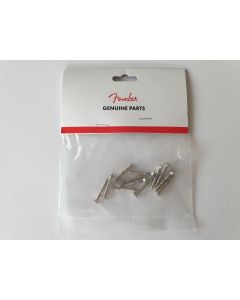 (12) Fender slotted '52 bridge screws chrome 001-8371-049