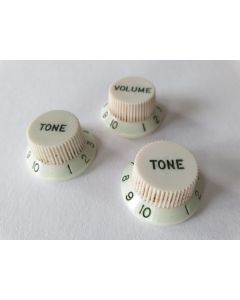 Boston Master Relic strat knobs parchment set fits CTS MRC-ST60KN