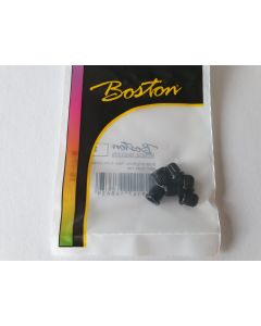 Set of 6 telecaster guitar string ferrules black TB-07-B