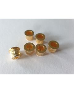 6x telecaster gold string ferrules through body fits 8mm holes