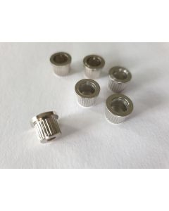 6x telecaster chrome string ferrules through body fits 8mm holes