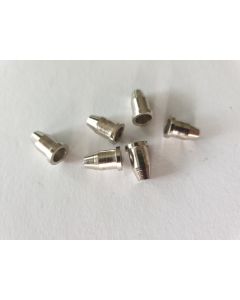 6x telecaster chrome string ferrules through body fits 6mm diameter holes
