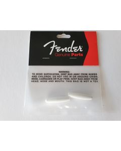 (2) Fender tremolo arm knobs white 099-4935-000 