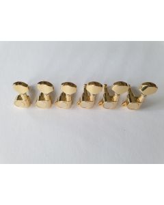 Guitar 6 in line standard left hand tuners gold 72-GR