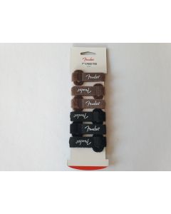 Fender cable ties, 7", black and brown, 6 pieces 099-0820-111