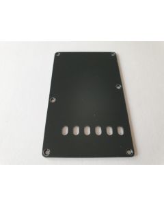 Stratocaster vintage back plate 1ply black fits fender BP-113-B