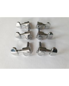 Wilkinson EZ lok machine heads tuners 3L + 3R chrome