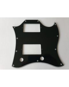 Quality SG guitar pickguard 3ply black fits Gibson