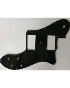 Telecaster 72 deluxe pickguard for wide range humbuckers 3ply black