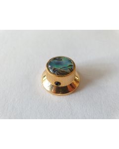 Guitar bell shaped knob gold with abalone inlay KG-262