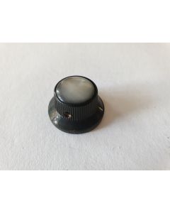 Guitar bell shaped knob black with black pearl inlay KB-263