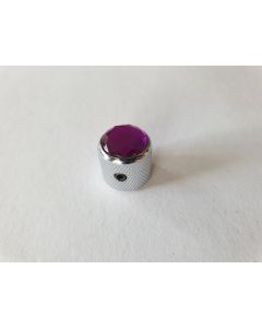 (1) Guitar & bass control knob jewel top purple fits CTS
