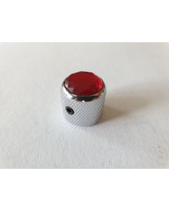 (1) Guitar & bass control knob jewel top red fits CTS