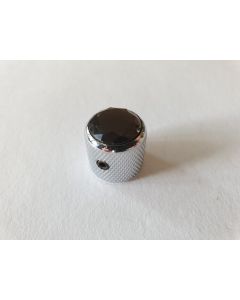 (1) Guitar & bass control knob jewel top black fits CTS