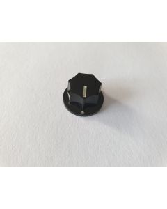 (1) Small Jazz bass metric size knob skirted black KB-140-S 