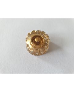 (1) guitar metric size knurled speed knob gold KG-112  