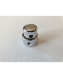 Guitar & bass guitar dual control knob chrome KCH-280