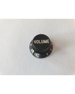 Stratocaster Inch CTS size bell knob black volume KB-1726-V