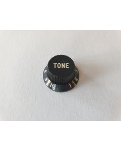 Stratocaster metric size bell knob black tone KB-240-T