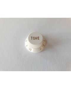 Stratocaster metric size bell knob white tone KW-240-T